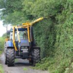 hedge cutting tractor