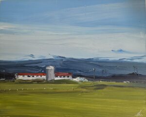 Dairy Farm Iceland 20x25 oilongboard (1)