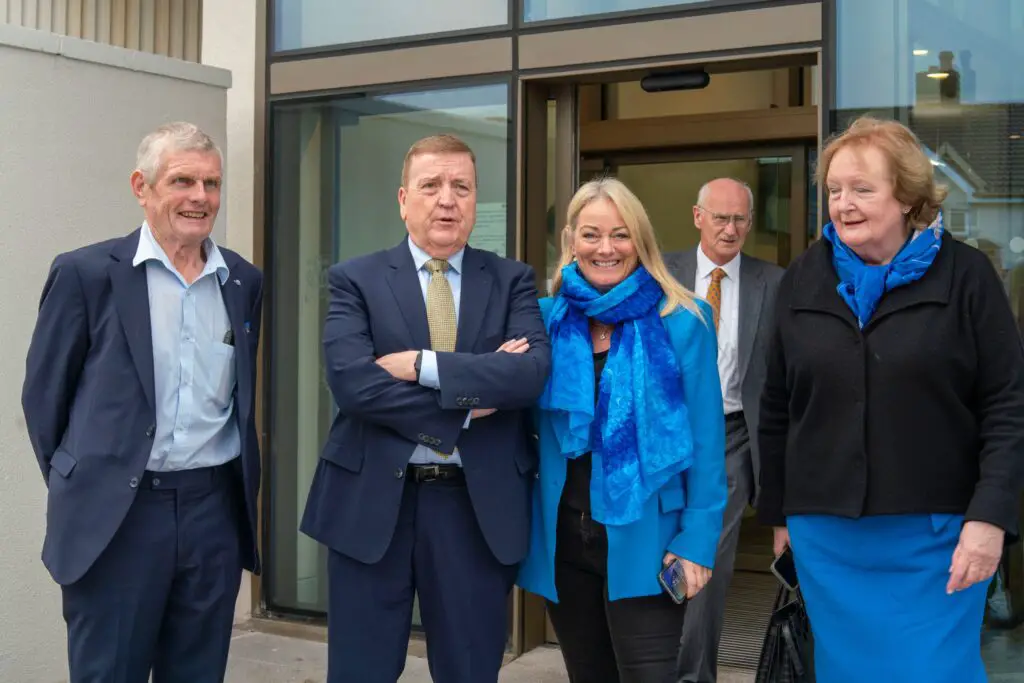 ennis library opening 15-11-24 joe cooney pat breen mary howard tom nolan madeline taylor quinn 1