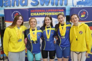 Aoibh Blake, Leana Liddane, Amalie Caralon, Elin Blake and Susan Meehan 1-2